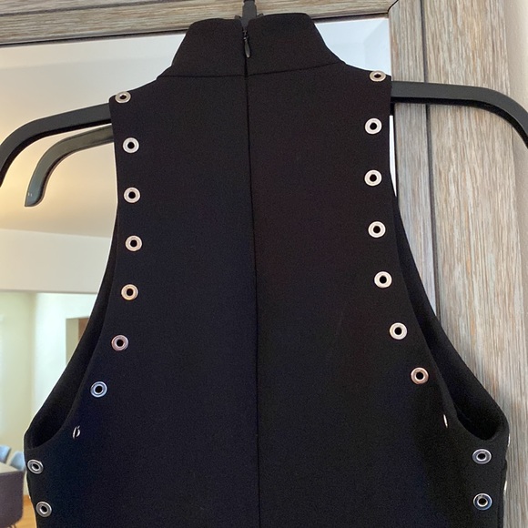 Cinq A Sept, 4, Ava mini dress, grommet lined, high neck, perfect & NWOT!! - Picture 7 of 12